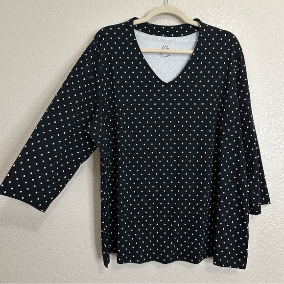 Isaac Mizrahi Live BUNDLE (2) Pima Cotton 3/4 Sleeves Top, Size 2X - Picture 3 of 14